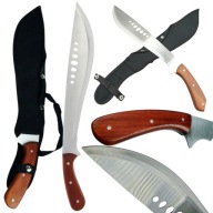 MACZETA KUKRI NÓŻ 47 CM STAL DREWNO + POKROWIEC GRATIS