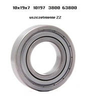Łożysko 63800 ZZ 10x19x7, uszczelnienie ZZ, 10197