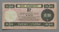 10 centów BON PEWEKS-u z 1979 roku seria HB ,