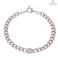 72510 BRANSOLETKA PLATYNOWANA 20 CM 9 MM elegancka z cyrkoniami