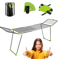 SUSZARKA NA PRANIE ROZSUWANA TELESKOPOWA 30m STOJĄCA XXL MOCNA STOJĄCA STAL