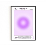 PLAKAT, LICZBY ANIELSKIE, AURA POSTER, 999, PLAKATY NA ŚCIANĘ, B2 50x70