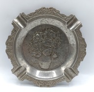 słoneczniki Van Gogh - stary metalowy kolekcjonerski podstawek popielniczka