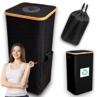 KOSZ NA BUTELKI PLASTIKOWE ZWROTNE KAUCYJNE SKŁADANY TORBA Z UCHWYTAMI 105L