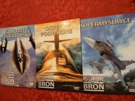 WOJNA I BROŃ 3X SUPERMYŚLIWCE,OKRĘTY PODWODNE, SAMOLOTY SZPIEGOWSKI DVD BDB