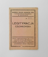 LEGITYMACJA - MAŁOPOLSKI ZWIĄZEK HODOWCÓW BYDŁA POLSKIEGO - KRAKÓW 1941 GG