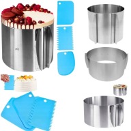 RANT DO TORTU REGULOWANY ŚR 16-30CM TORTOWNICA WYSOKI 15 CM + 3 ŁOPATKI OLK