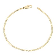 85727 Bransoletka stal chirurgiczna 316L pozłacana 18k pancerka 18 CM 2 MM