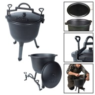 KOCIOŁEK ŻELIWNY WĘGIERSKI NA OGNISKO GRILLA GARNEK MYŚLIWSKI 10L VILDE