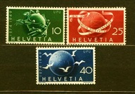 SZWAJCARIA** 75 lecie UPU, gołębie Mi 522-24