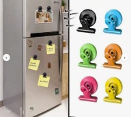 Klips magnetyczny na kartki dokumenty na lodówkę na zdjęcie 4 szt