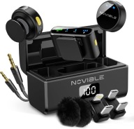 Novible Bezprzewodowy mikrofon z etui Lavalier – do iPhone'a, Androida