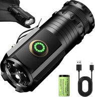 Latarka Mini Mocna Ładowalna Ręczna Z Klipsem XHP35 18350 USB-C 5000LM LED
