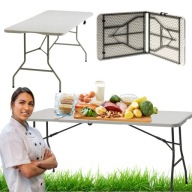 STÓŁ OGRODOWY SKŁADANY ROZKŁADANY BANKIETOWY KOMUNIA TARAS CATERINGOWY