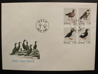 !!! KOPERTA LIST FDC NORWEGIA PTAKI - PIĘKNE - STAN IDEALNY !!!