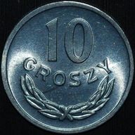 10 groszy 1972 - menniczy ideał z rulonu