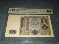 1936 20 złotych seria AT PMG 64