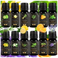 ZESTAW OLEJKI ETERYCZNE 12 SZT. ZAPACHOWE DO DYFUZORA NAWILŻACZA KĄPIELI XL