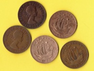 Wielka Brytania Half Penny 1955 r.