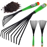 MAŁE GRABKI OGRODNICZE PAZURKI DO LIŚCI TRAWY METALOWE WACHLARZOWE3