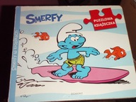 SMERFY puzzlowa książeczka Smerfy w tropikach - 4 x 9 elem.