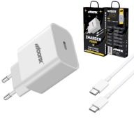 ZESTAW | SZYBKA ŁADOWARKA SIECIOWA USB TYPE-C + KABEL TYPE C | PD20W 3000mA