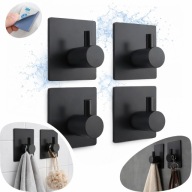 4x WIESZAK SAMOPRZYLEPNY HACZYK NA RĘCZNIK CZARNY LOFT TAŚMA 3M