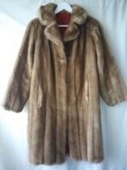 Futro sztuczne beżowe - M/L