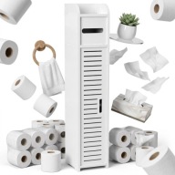 SZAFKA ŁAZIENKOWA AŻUROWA SŁUPEK PÓŁKA NA PAPIER - 80cm