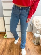 Dzwony jeansy damskie wysoki stan S/M