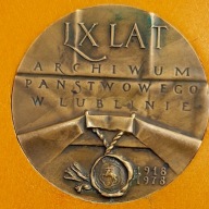Medal LX lat Archiwum Panstwowego w Lublinie Ptaszycki 1978r.