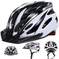 KASK ROWEROWY NA ROWER MĘSKI DAMSKI UNISEX REGULOWANY WYGODNY 58-61cm BIAŁY