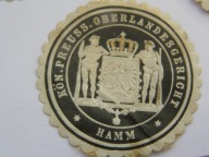 Niemcy - Prusy - Sąd Landu w Hamm - zalepka