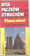 NYSA - PACZKÓW - OTMUCHÓW - PLANY MIAST Z 1993 ROKU.