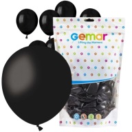 100 SZTUK BALONY LATEKSOWE 13 CM 5 CALI - PASTELOWE CZARNE A50 - GEMAR