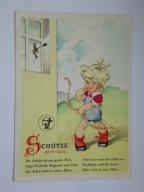 Znak zodiaku - STRZELEC - charakterystyka znaku STARA pocztówka