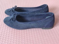 Baleriny czółenka granatowe kryształki r. 37