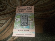 Sulechów Wojskowa mapa topograficzna Świebodzin Zbąszynek Kargowa Babimost