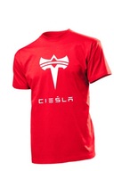 CZERWONA koszulka CIEŚLA t-shirt (rozm. XXL)