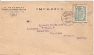KOPALNIA FLORA DĄBROWA GÓRNICZA -koperta obieg 1923 rok z MEKSYK