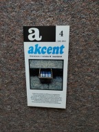 KWARTALNIK AKCENT LITERATURA I SZTUKA SIENKIEWICZ METAFIZYCZNY PROZA WIERSZ