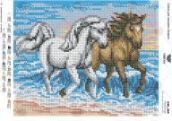Zestaw do haftu koralikowego Konie, Oleksandra Yurchenko