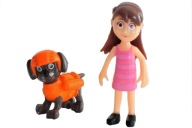 Katie + piesek zuma figurki na tort