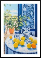 A2 PLAKAT DO KUCHNI JADALNI PLAKAT CYTRYNY CERAMIKA PORCELANA AKWARELA