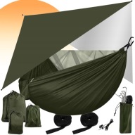 HAMAK TURYSTYCZNY Z MOSKITIERĄ I TARPEM SURVIVAL PODRÓŻNY BIWAK BUSHCRAFT