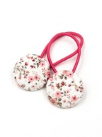 Momilio handmade Gumki do włosów Kolekcja Florence Pink