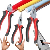 ZESTAW NARZĘDZI 3SZT KOMBINERKI UCINACZKI SZCZYPCE 16CM NARZĘDZIOWY