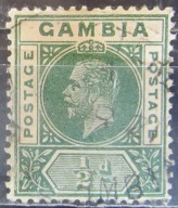 Gambia kolonia brytyjska stary znaczek (2/20