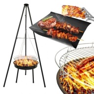 Palenisko Ogrodowe 2w1 Grill Węglowy, Duży Ruszt BBQ 1000