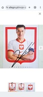Robert Lewandowski - Polska - karta z autografem (pol)